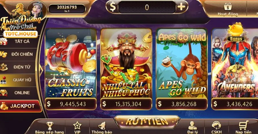Slot game và bắn cá 8day8 với cơ hội trúng Jackpot lớn